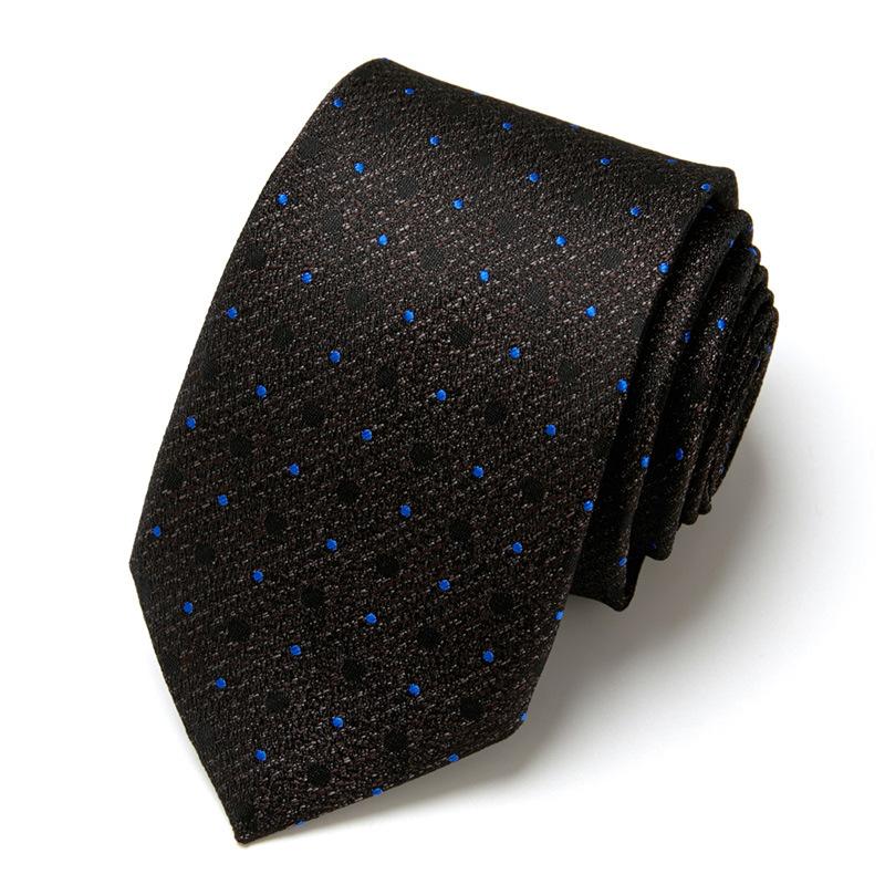 Men'S Business Tie Hand-Typed Professional Dress Interview Tie Men'S Polyester Silk