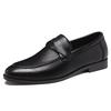 Men's Classic Retro Fullstrap Loafers Men Microfiber Leather Casual Shoes Mens Wedding Party Moccasins Outdoor Driving Flats