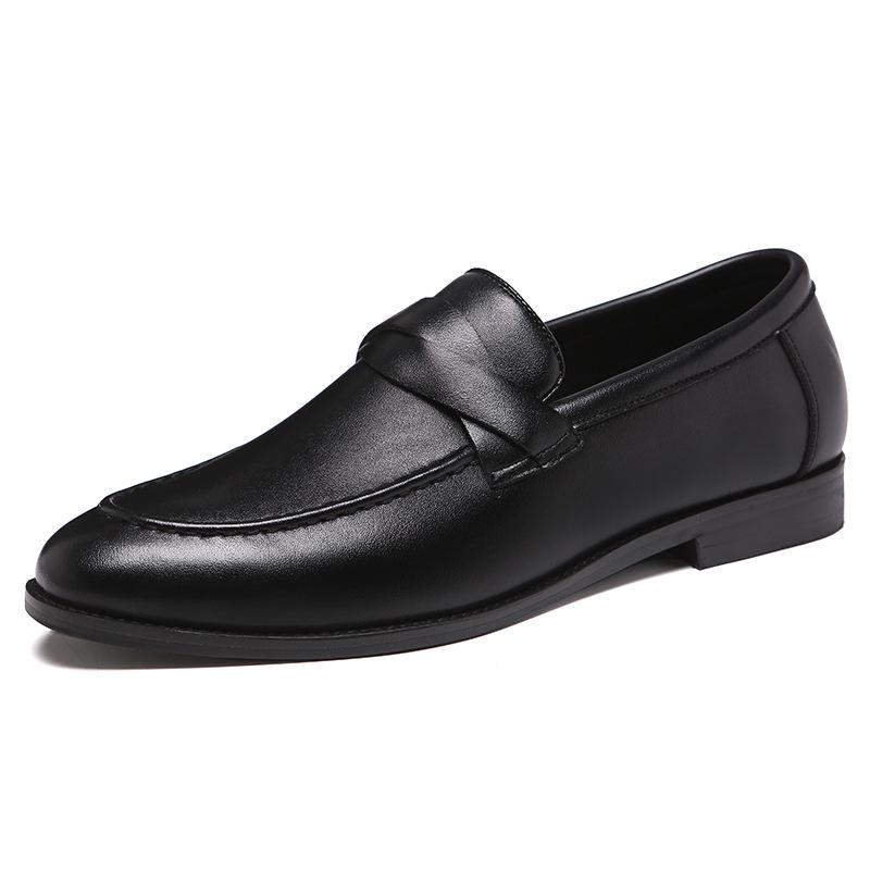 Men's Classic Retro Fullstrap Loafers Men Microfiber Leather Casual Shoes Mens Wedding Party Moccasins Outdoor Driving Flats