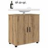 Bathroom Cabinet with Storage Artisan Oak Finish 61 x 35 x 64 cm