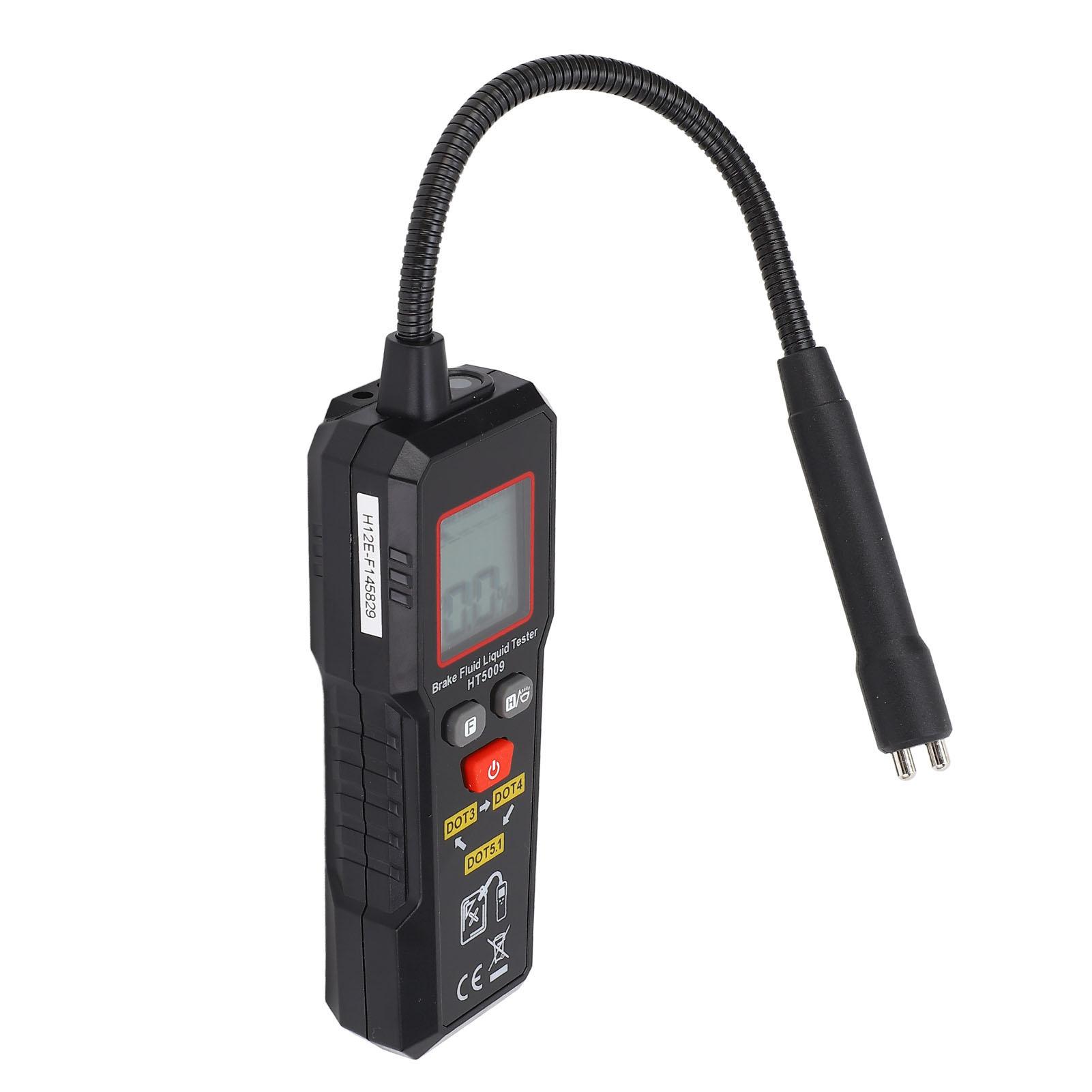 

Тестер тормозной жидкости с гибким зондом Автомобильный мотоциклетный детектор содержания воды в тормозной жидкости для DOT3