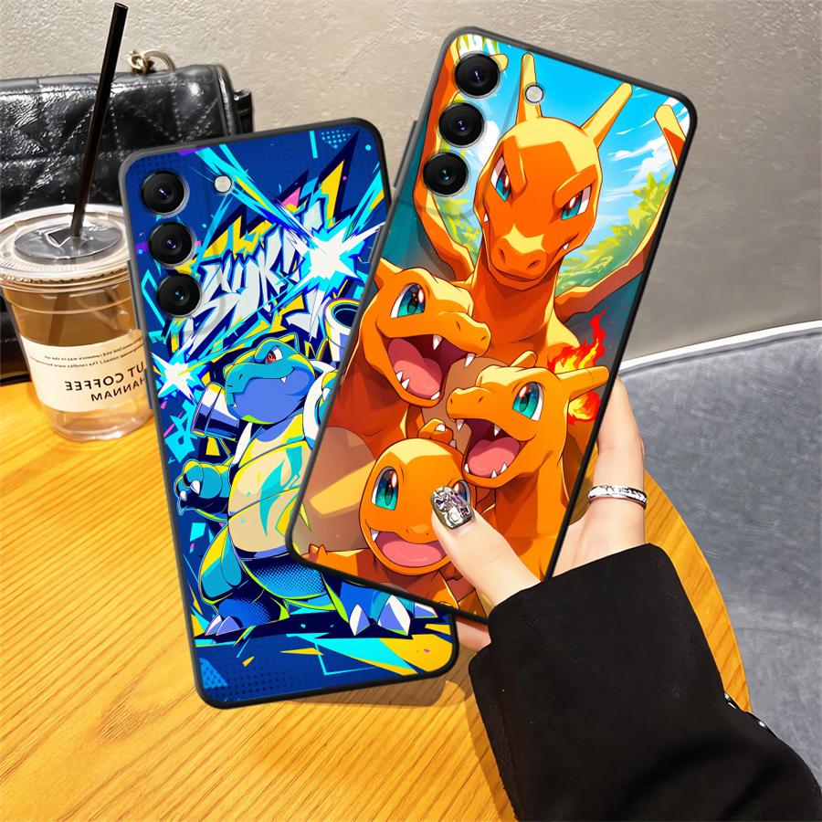 Comic Pokemon Art Case for Samsung Galaxy A16 A40 A04 A17 A50 A05 A06 A70 A15 A13 A20 A12 Funda Phone Cover