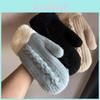 Unisex Alpaca Wool Knit Winter Gloves With Fleece Lining For Commuting And Outdoor Activities