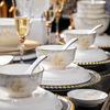 Huihuang 78-Piece Jingdezhen Ceramic Dinnerware Set - Flourishing Design