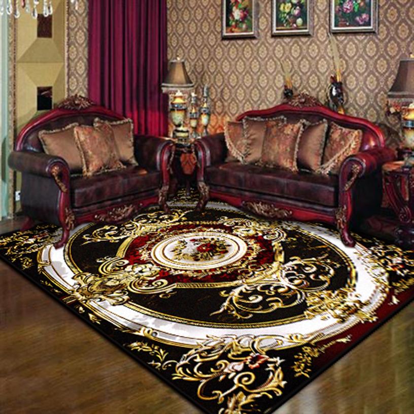 Leichter Luxus Retro Teppiche für Wohnzimmer Waschbare Schlafzimmerteppiche Wunderschöne Rutschfeste Sofa-Bereich Große Raummatte Boden Anpassbar