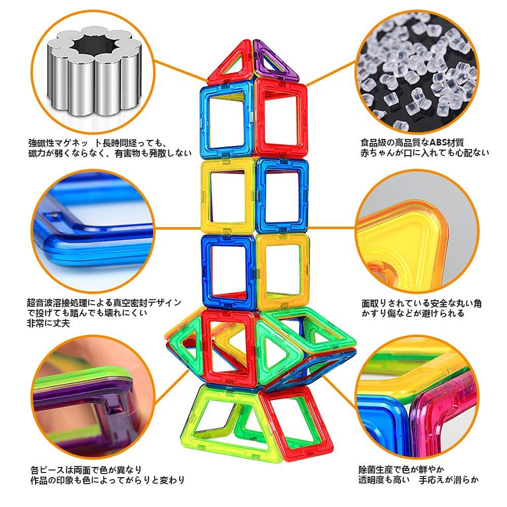 HannaBlock Klocki Magnetyczne Klocki Magnetyczne Zabawki Magnetyczne Zabawki Edukacyjne Dzieci Chłopcy Dziewczynki Klocki Zabawki (100 szt)
