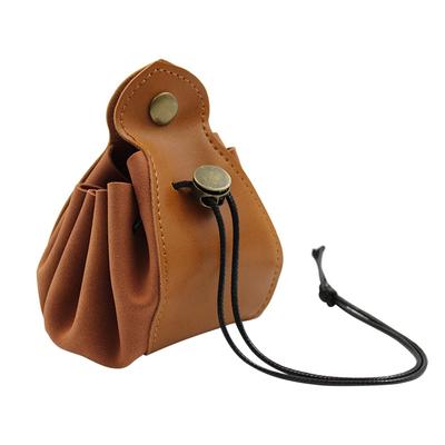 Drawstring PU Dice Bag Portable Dice Pouch Foldable Tray Storage Bag for Coins Keys Jewelry Small