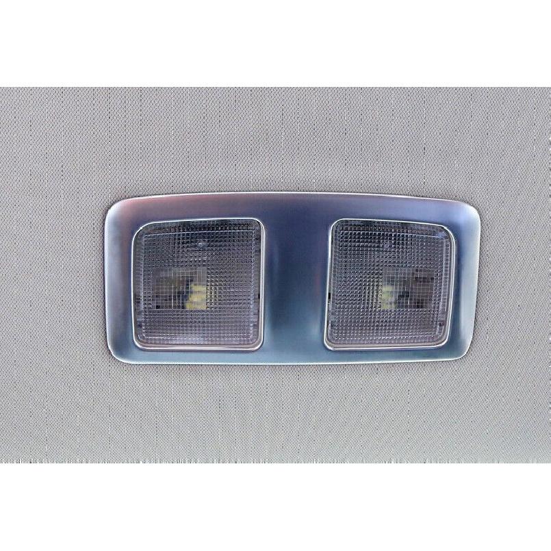 For Mazda CX-5 2017-2024 Matte Silver Roof Front Rear Reading Light Cover Trim