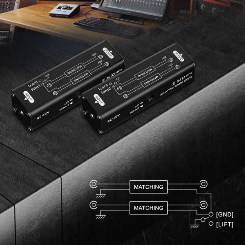Professional Audios Enhancement Noise Isolator With AntiInterference Technology Ruggeds Metal Body For Sound Engineer