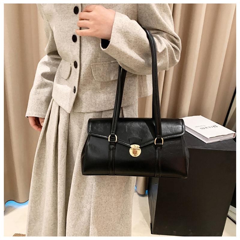 Vintage Nischendesign Umhängetasche Klassische All-Match Kleine Quadratische Taschen Herbst Winter Neue High-End Pop Damen Unterarmtasche