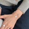 Three Layers Beaded Chain Bracelet Dainty Lovely 925 Sterling Silver Charm Bracelet for Women Jewelry