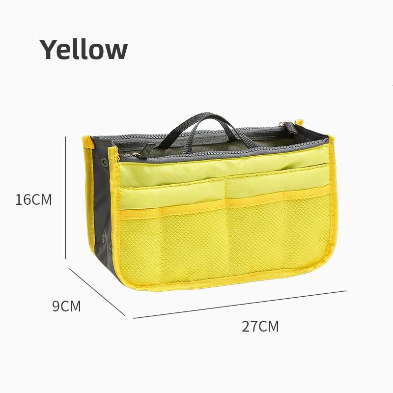 Multifunktionale Schwamm-Innentasche Doppellagige Reißverschlusstasche Mittlere Tasche Praktische Reise-Großraum-Aufbewahrungstasche mit Fächern