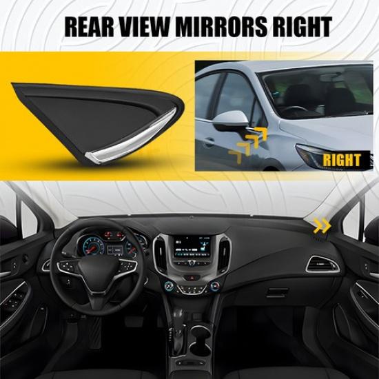 Fender Pillar Trim Mirror Corner Molding For Chevrolet Cruze 2016 17-19 Right EK