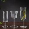 Small Capacity 110ml 130ml Goblet Design Heat-resistant Glass Green Tea Cup Wine Cocktail Glass Champagne Flute Cup Drinkware
