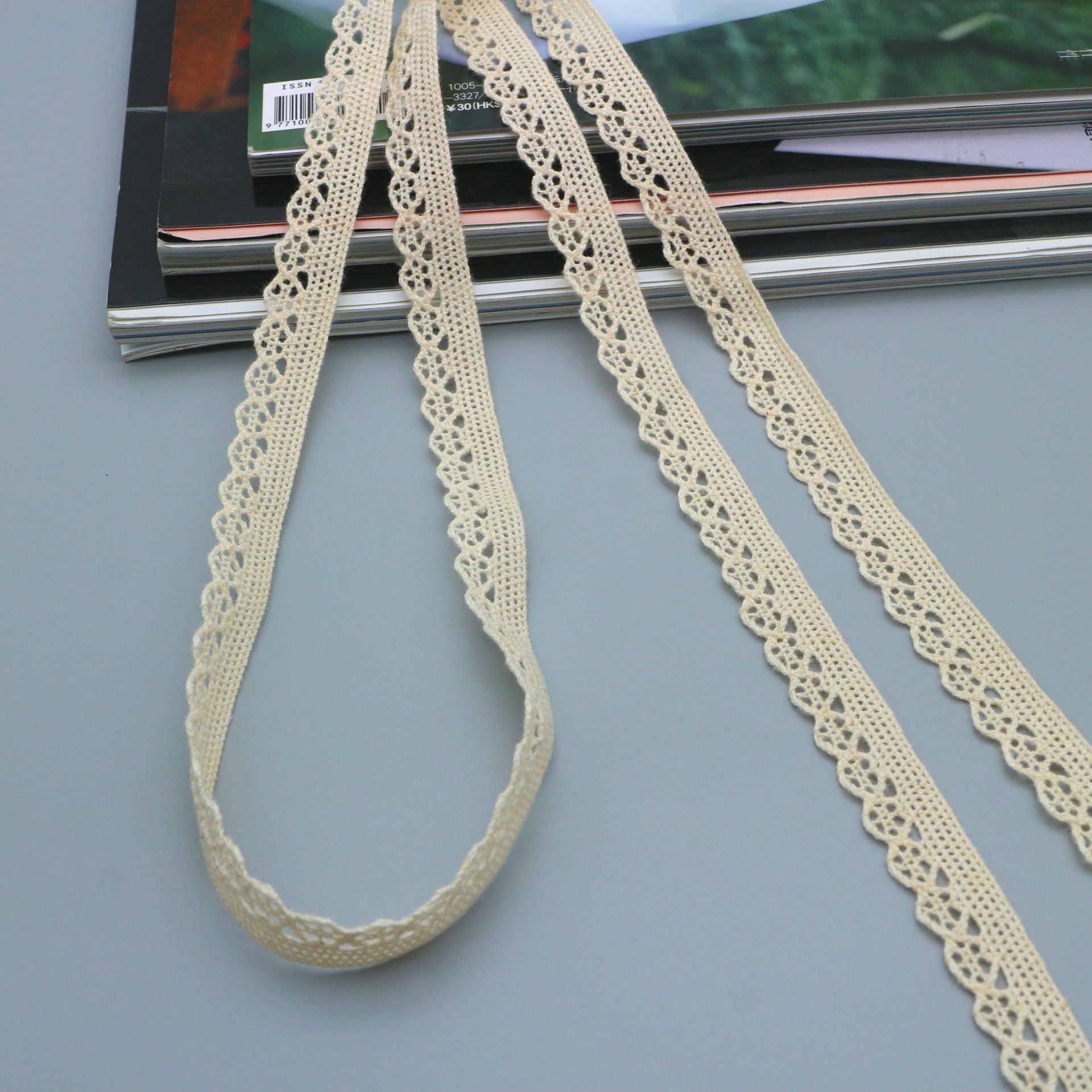 

Полая Хлопковая Нить Кружево Ручной Работы DIY Декоративный Кружевной Пояс Одежда Одежда Скатерть Занавеска Тканевый Материал Кружево S192-15