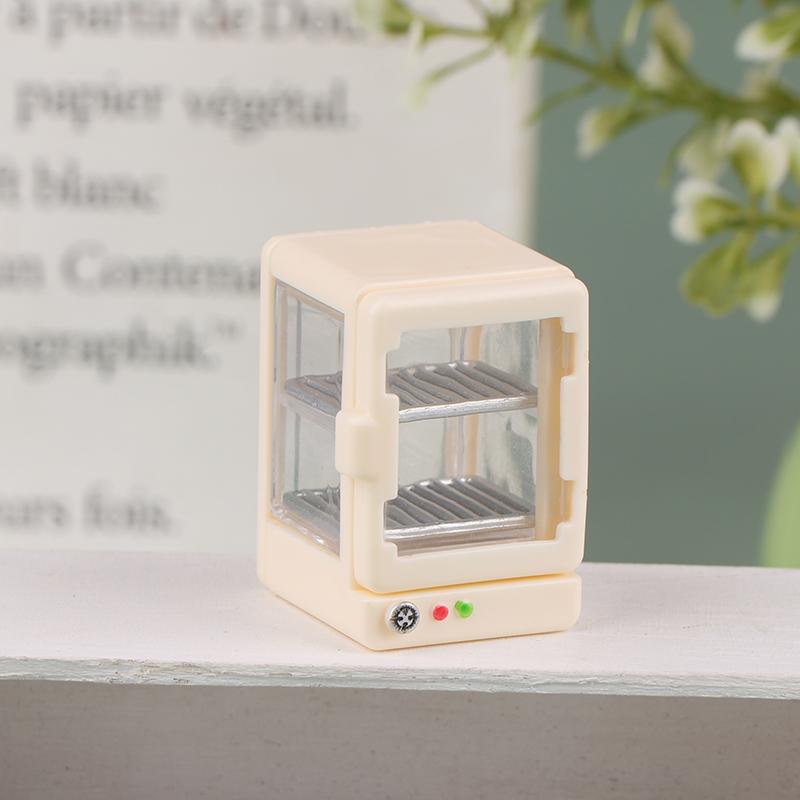 1/12 Dollhouse Bread Desserts Display Cabinet Model Dollhouse Mini Kitchen Furniture Decoration Dolls House Accessories