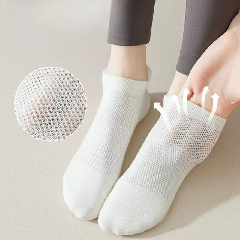 Breathable Cotton Low Cut Yoga Socks with Non-slip Design for Gym, Fitness, Dance, and Pilates In Multiple Colors