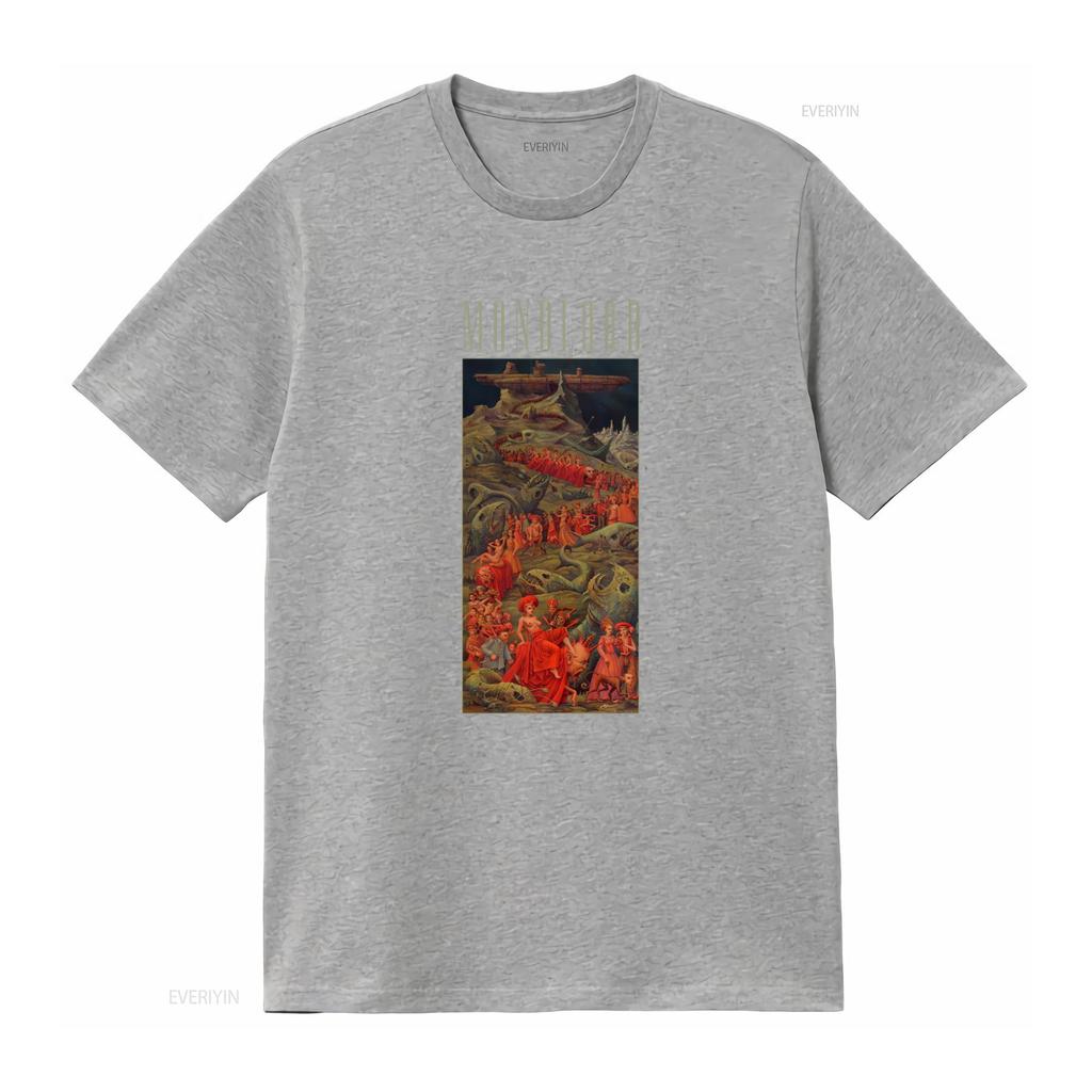 Monolord IM Staying Home Print T Shirt Unique Artwork Design for Mens Fashion Vintage Washed Versatile Stretched Breathable