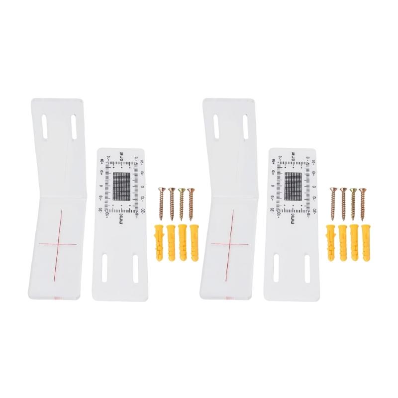 2/4Pcs Crack Gauge Ruler Accurate Crack Monitoring Record Tool Crack Measuring Instrument For Wall Deformation