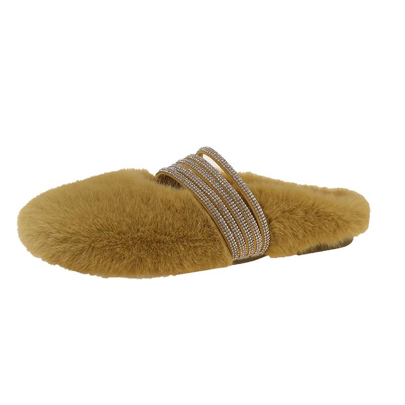 2025 NEW Women's Fashionable Warm and Lightweight Fleece-Lined Soft Warm Cotton Shoes Winter Flat Bottom Shoes Simple Style