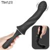 Handheld Dildo Vibrator Powerful G-spot Stimulator Butt Plug Clitoral Massager Vibrating Anal Plug Adult Sex Toys for Couple