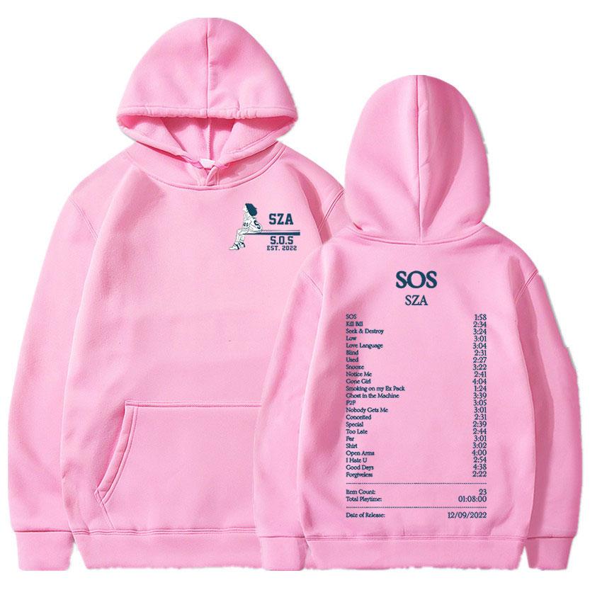 SZA Good Days Graphic Hoodie SOS New Music Album Vintage Sweatshirts Oversized Unisex's Hip Hop Harajuku Pullover Streetwear Unisex