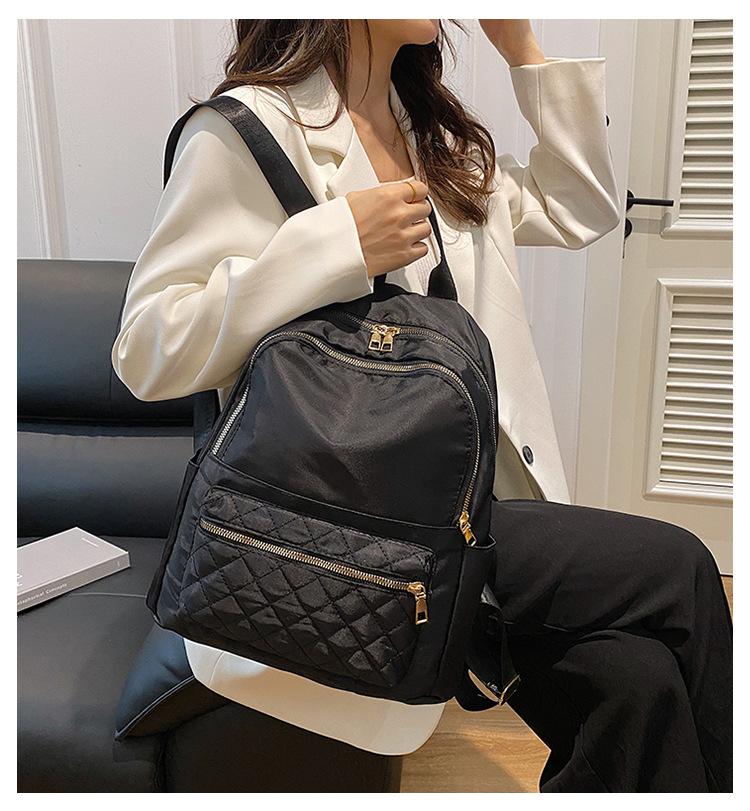 

Женский 22 новый модный школьный рюкзак большой вместимости для путешествий и отдыха чёрный