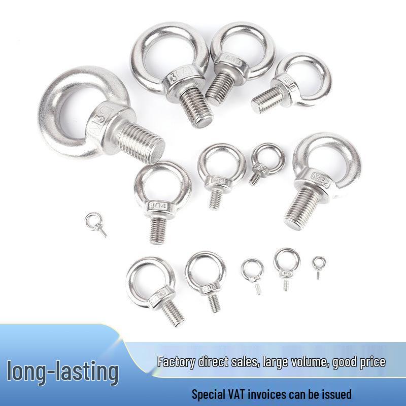 304 Stainless Steel Extended Lifting Eye Bolt for Ship Use