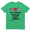 My Favorite Veteran Is My Papa Father Veterans Day Kids TShirt