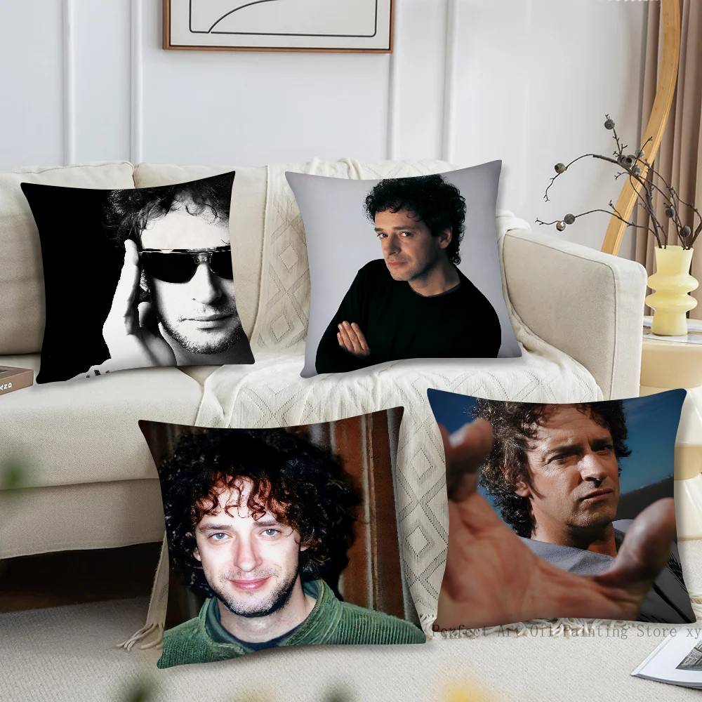 1pc G-Gustavo Cerati Pillow Case Fashion Square Pillowcase Bedroom Sofa Room Ins Decoration Leisure