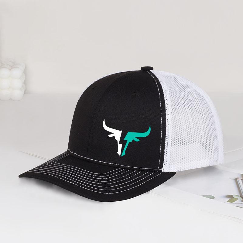 

Bulls Logo Printed Mesh Cap Lightweight Breathable Adjustable Sun Hat Unisex Fishing Hat Casual Cap Stylish Fashion Item
