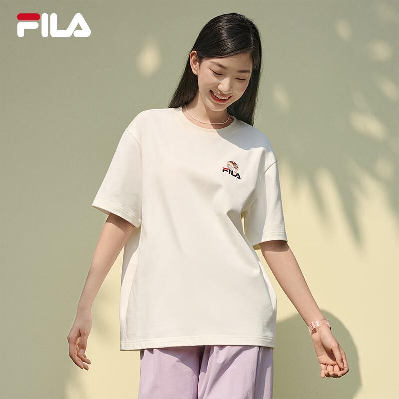 

FILA Relaxed Fit Cotton Short Sleeve T-Shirt with Cat Graphic L