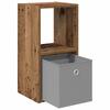 Nightstand Reclaimed Wood Look 30.5 X 27 X 59.5 Cm Engineered Wood