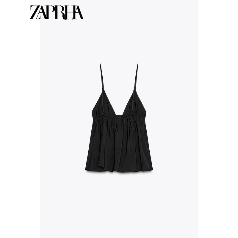 Zaprha 2025 New Arrival Pure Desire Sexy Bow Fashion Vertical Sling Tops Female Outwear 3744117