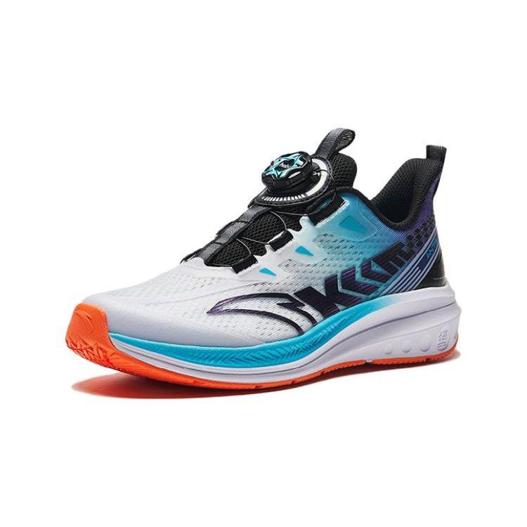 Anta Kids Shock Absorbing Low Top Running Shoes Kids Shoes White Blue Red 312335534-2