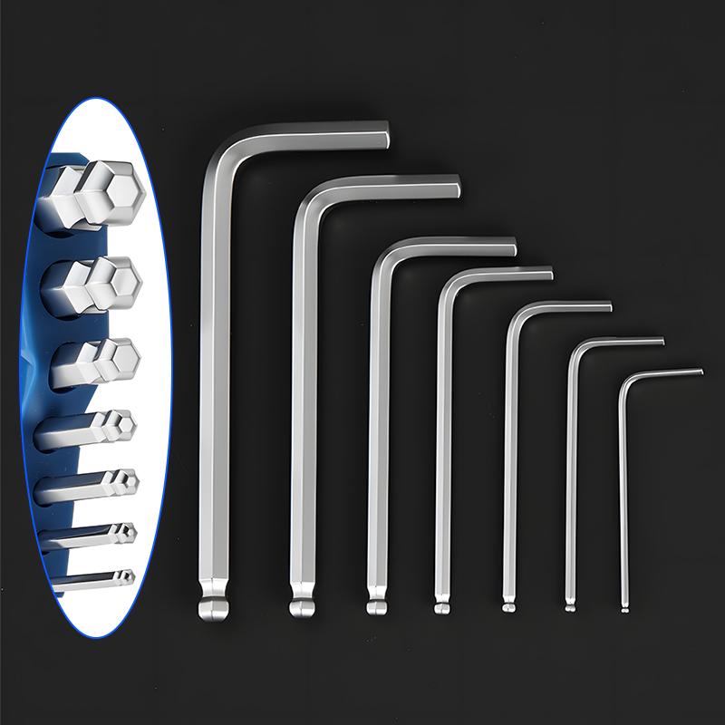 7 Pcs Allen Key Sets Hexagon Spanner Universal Hex Wrench Screwdrivers Six-Lens Ball Keys Hand Tools For Bicycle Repair