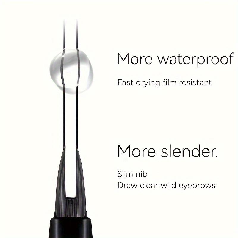 Creion pentru sprâncene cu două capete - Formă rapidă, aspect natural ultra-fin, rezistent la apă și transpirație, curgere lină și uniformă, potrivit pentru începători, pentru toate tipurile de piele