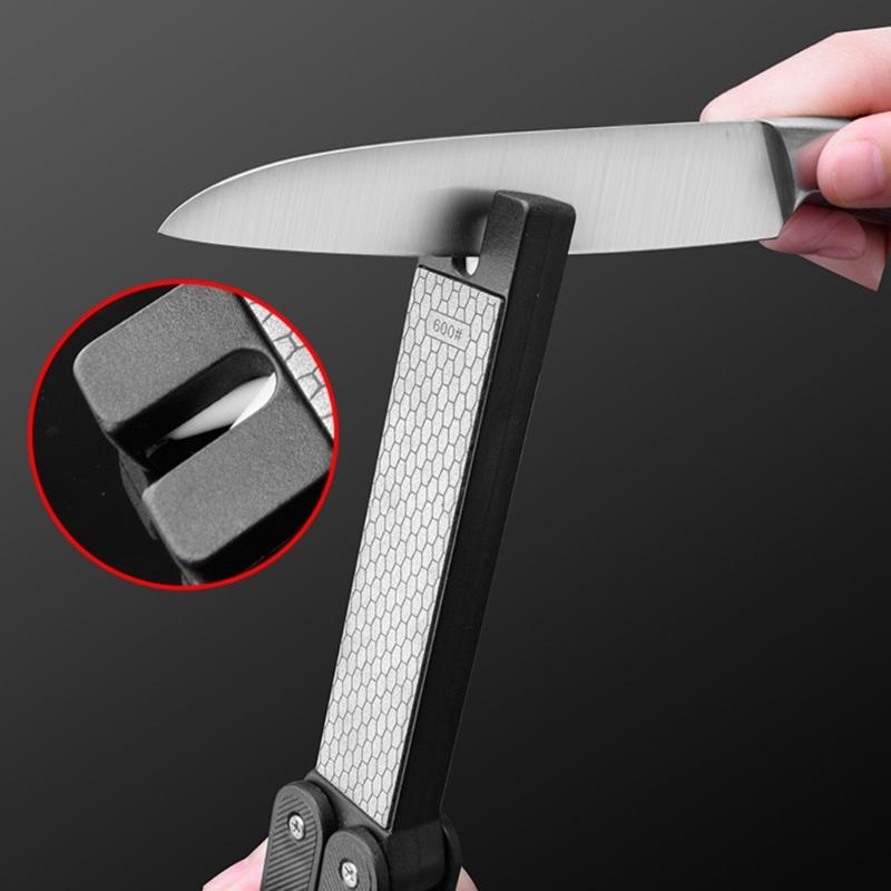 Sharpening Stone Garden Sharpener Folding Pocket Diamond Knife Sharpener Stone