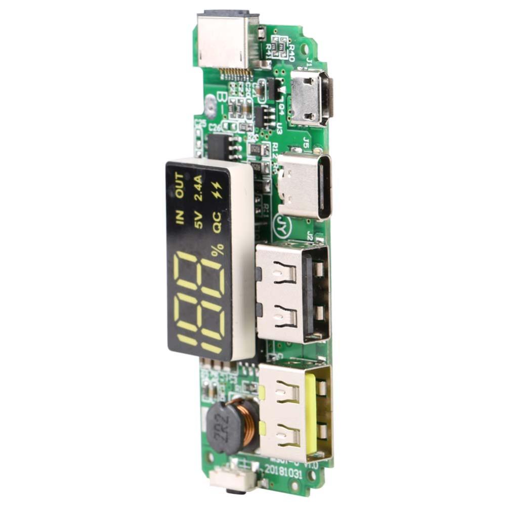 2Pcs 5V 2.4A Charging Board Overcharge Protection Mobile Power Bank Module  Electronic Projects