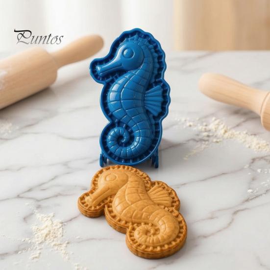 Dough Pocket Maker for Pastry Marine Animal Mini Pie Mold, Durable Non-stick Reusable Cutter, Decorative Interactive Baking Kits Children Hand