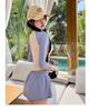 Women's Long Sleeve Two-Piece Surfing Swimsuit: Conservative, Slimming, Quick-Dry, Sun Protection for Snorkeling, Rafting, Diving.