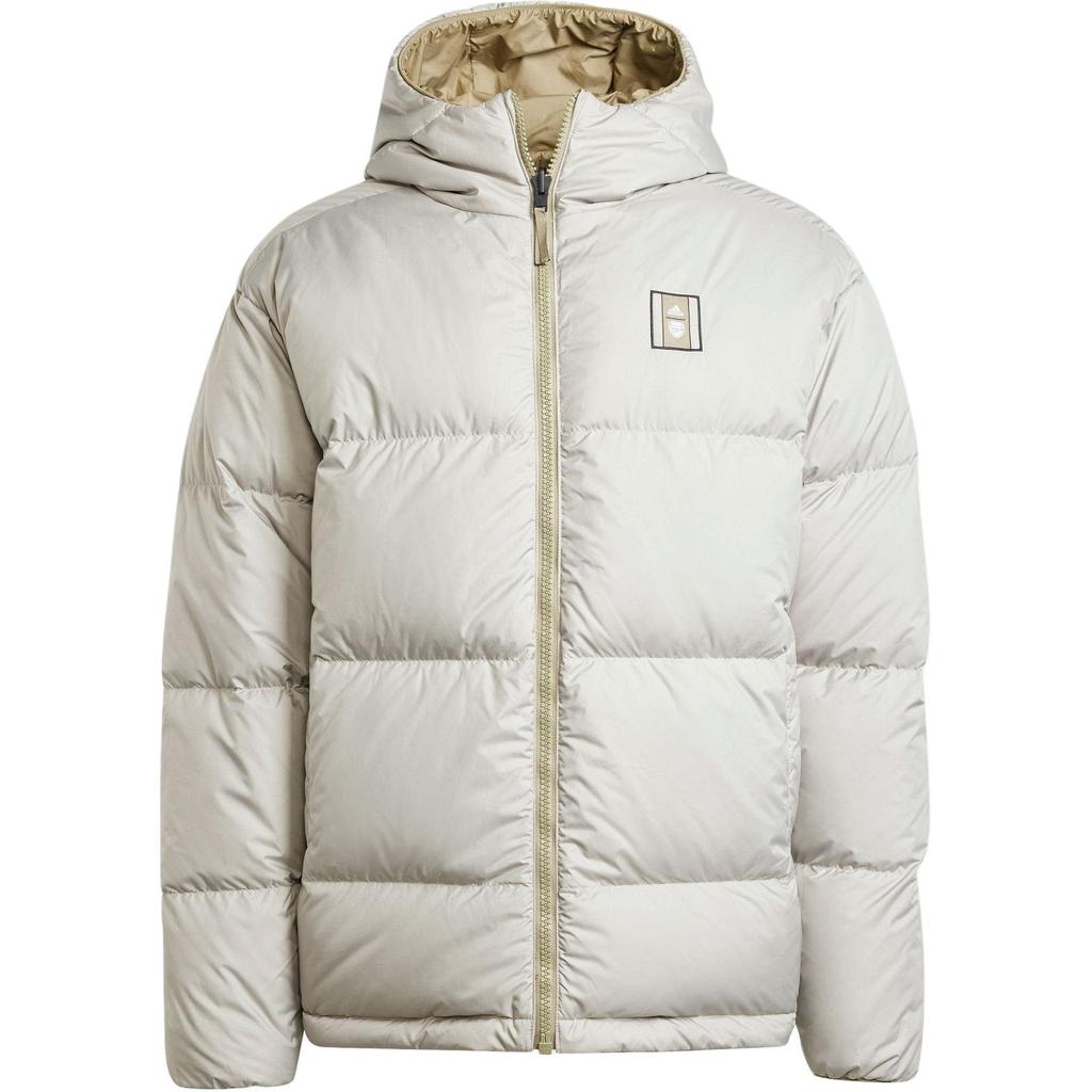 Adidas Arsenal FW24 Sezonowa Dwustronna Ciepła Kurtka Bawełniana Męska Kurtka Zielona Skórzano-Szara IT3916