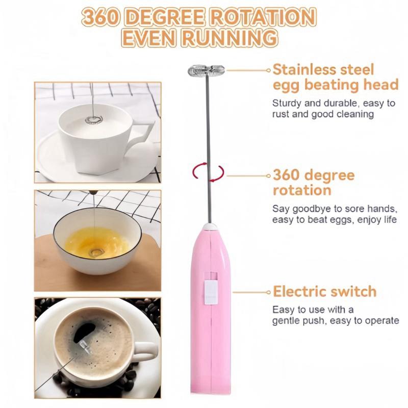 Portable Electric Hand Mixer Lightweight Whisk Whisk for Baking Camping Outdoor Cooking Easy to Clean Design