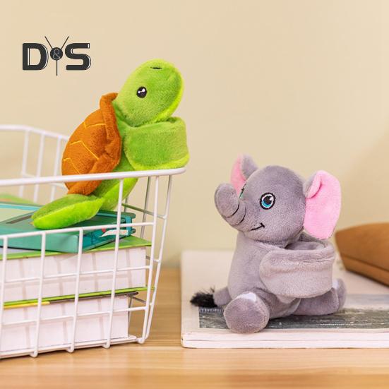 Pluszowe zwierzątka bransoletki slap dla dzieci pluszowa kreskówkowa żyrafa żółw koala słoń lalka bransoletka opaska slap koło zabawka dla dziewczynek chłopców