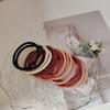 10pc Solid European and American Elastic Hair Bands Rubberband for Women Girls Child Hair Ties for Korean Hair Accessories