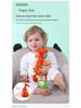 Happy Monkey Baby Stroller Pendant: Rotating Animal Rattle & Teether Toy