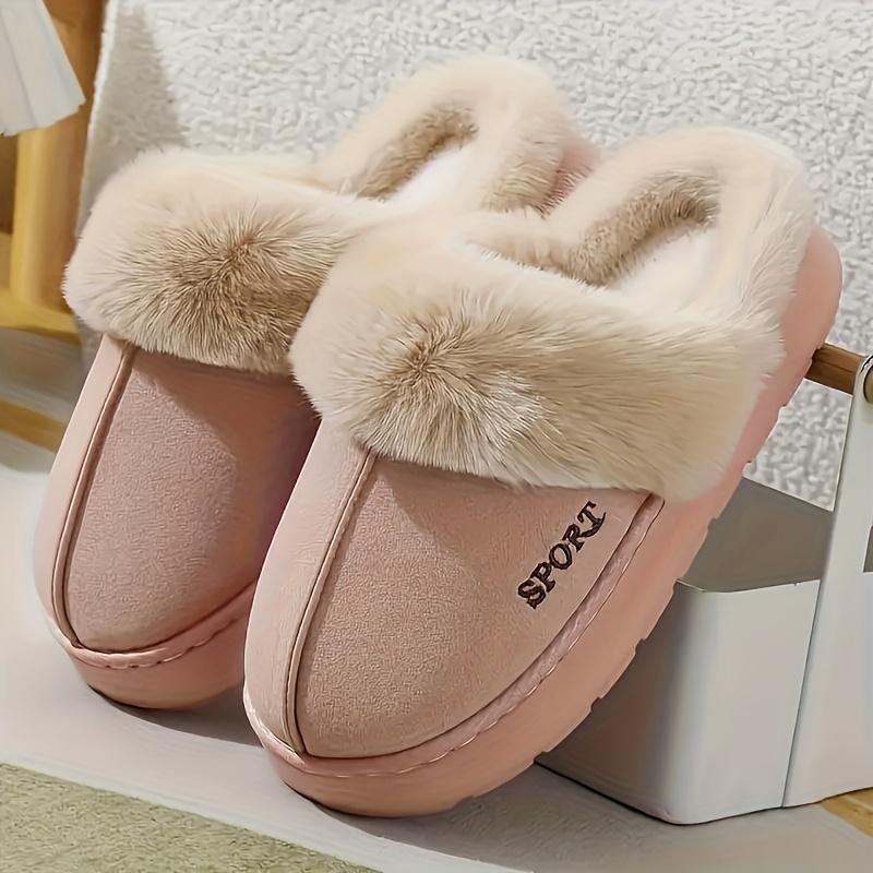 Comfortable Women's Indoor/Outdoor Faux Slippers Soft EVA Sole Plush Lining Winter Indoor/Outdoor Sports Boots