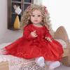 KEIUMI 55cm Reborn Mädchenpuppe Vollsilikon Vinyl Baden Neugeborenes Babypuppe Spielzeug Weihnachtsgeschenke Frühes Lernspielzeug
