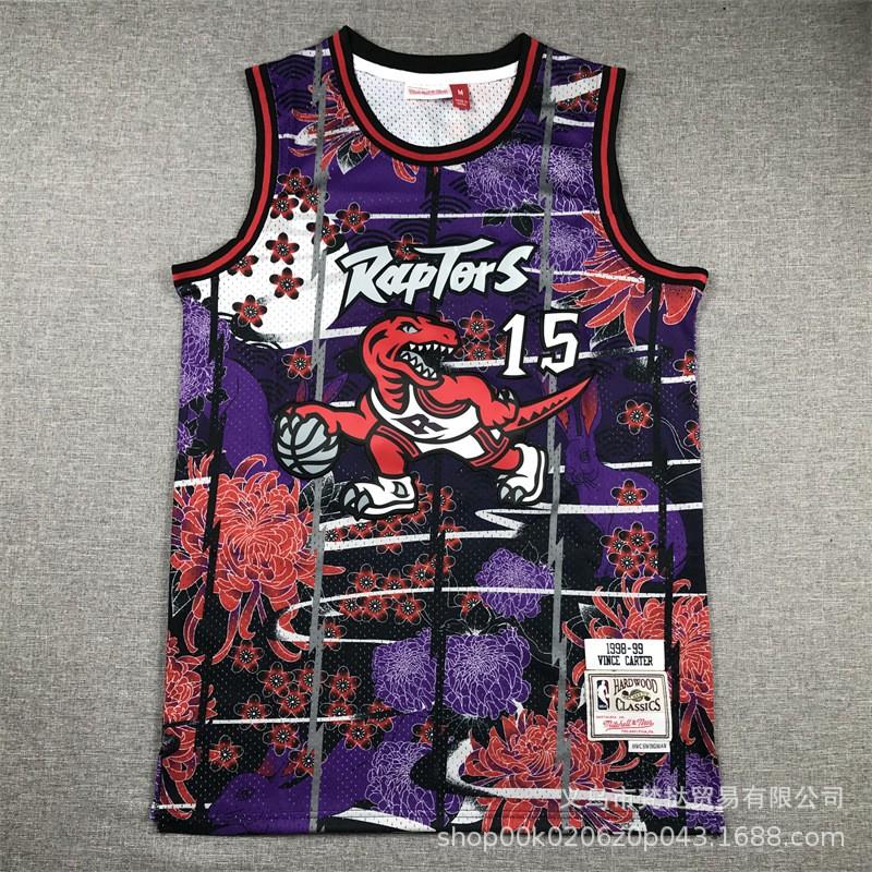 Mens Basketball Jersey Vince Carter 15 Tracy McGrady 1 Retro Stitched NBA Style Sleeveless Cotton V-Neck Sportswear