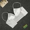 Women's Tube Top Silk Comfortable Crop Top Sexy Camisole Wireless Summer V-Neck Sleeveless Underwear